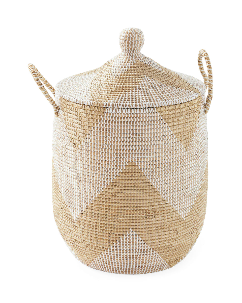 15+ Best Large Round Storage Baskets with Lids (La Jolla Dupes) - Caitlin  Marie Design