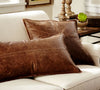 Pieced Leather Pillow