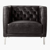 Savile Bello Saddle Leather Tufted Chair