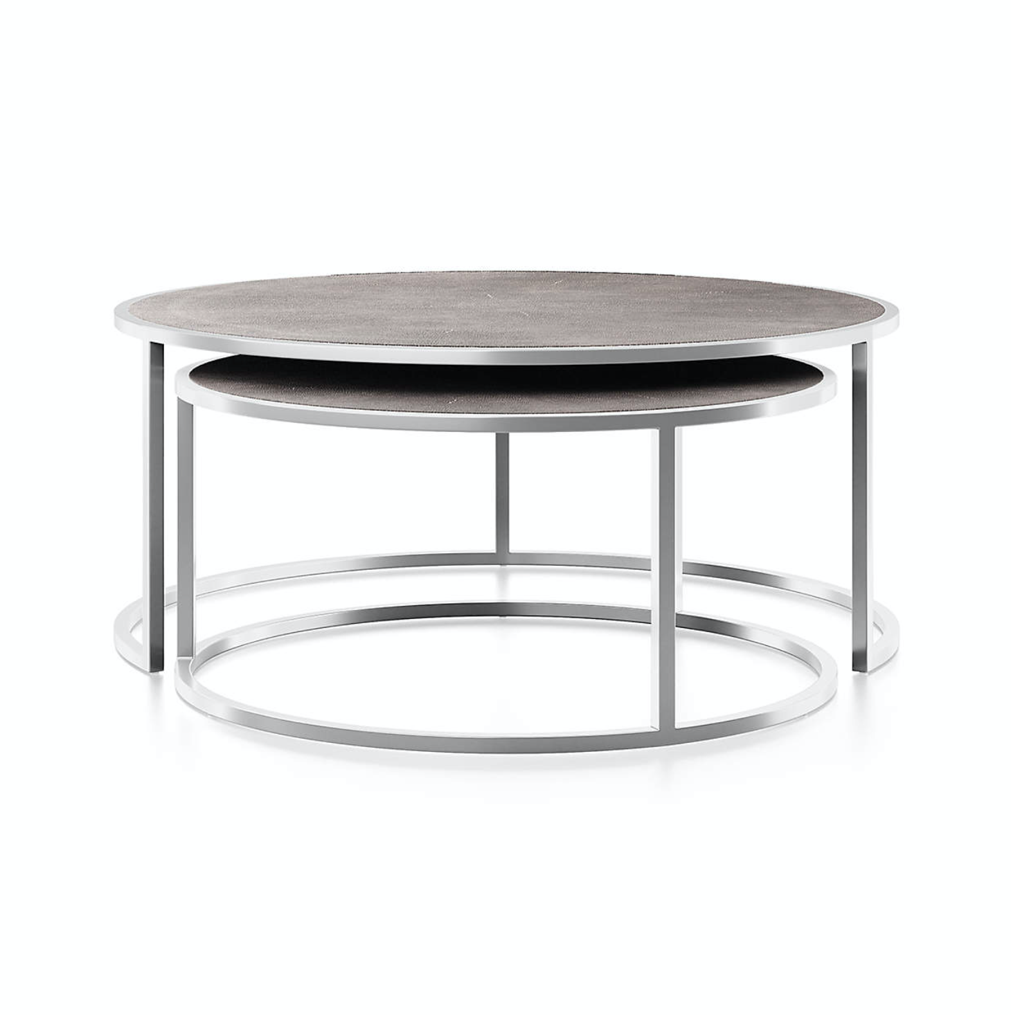 Keya Antique Brass Nesting Coffee Tables the store by Lisa