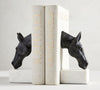 Bronze Horse and Marble Bookends