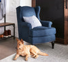 Petite Upholstered Wingback Chair