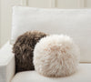 Faux Fur Sphere Pillow