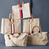 Hand-Painted Canvas Shopper Tote