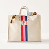 Hand-Painted Canvas Shopper Tote