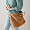 Monogrammed Italian Suede Handbag