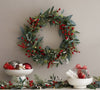 Faux Eucalyptus and Berry Holiday Wreath