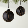 Rouen Modern Black Ornaments