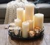 Unscented Wax Pillar Candles